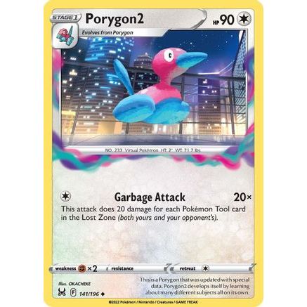 Porygon2 141/196 - SWSH11 Lost Origin Reverse Holofoil