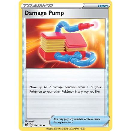 Damage Pump 156/196 - SWSH11 Lost Origin Reverse Holofoil