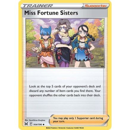 Miss Fortune Sisters 164/196 - SWSH11 Lost Origin Reverse Holofoil