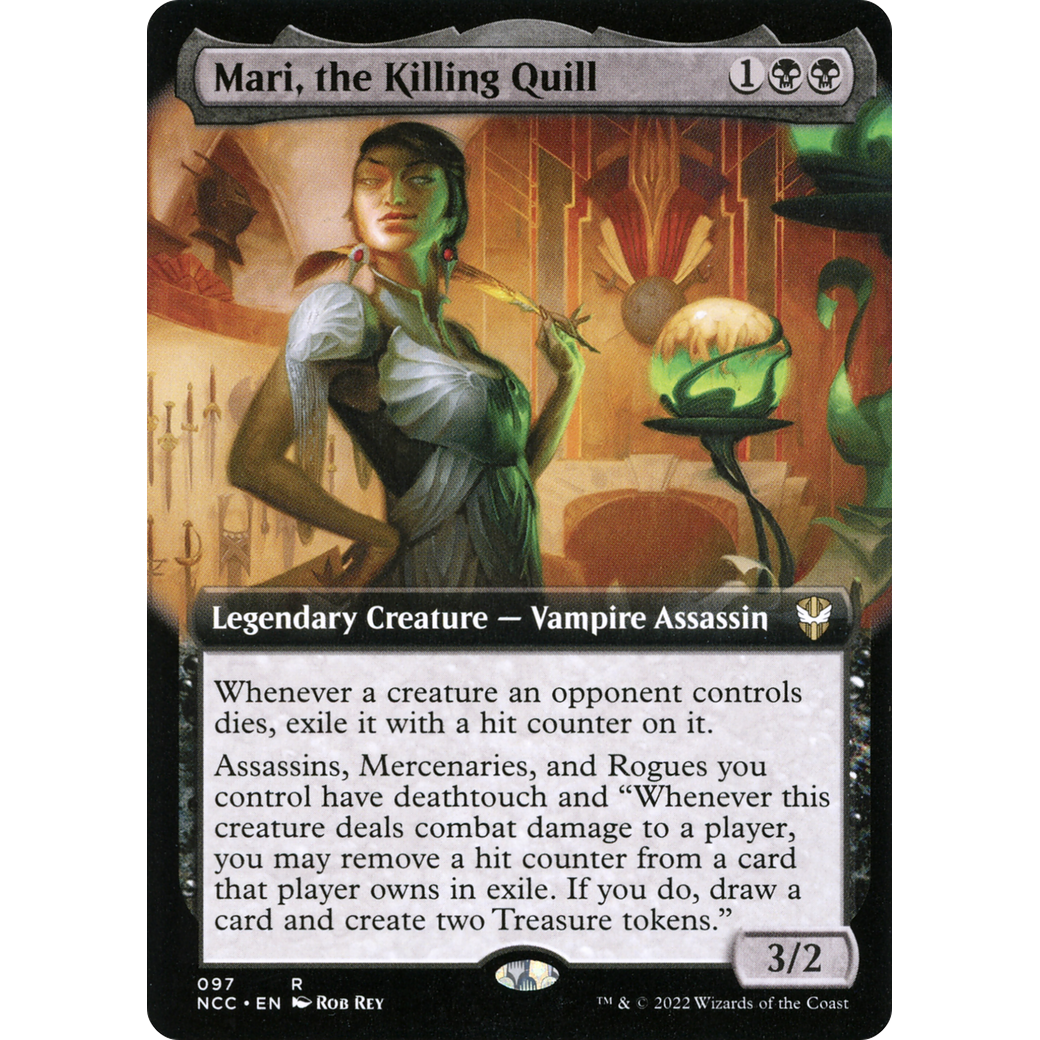 Mari, the Killing Quill (Extended Art) (NCC-097) - New Capenna Commander: (Extended Art) Foil