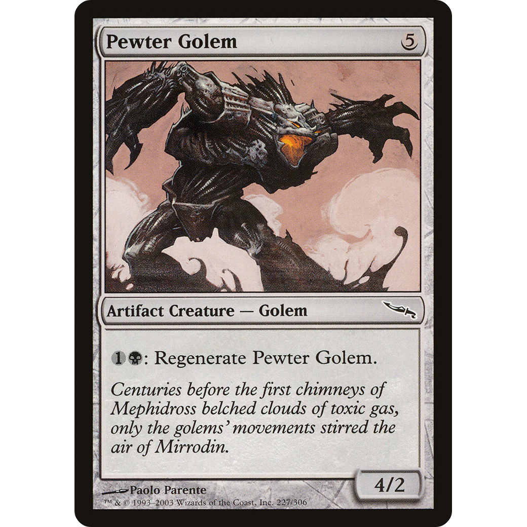 Pewter Golem (MRD-227) - Mirrodin