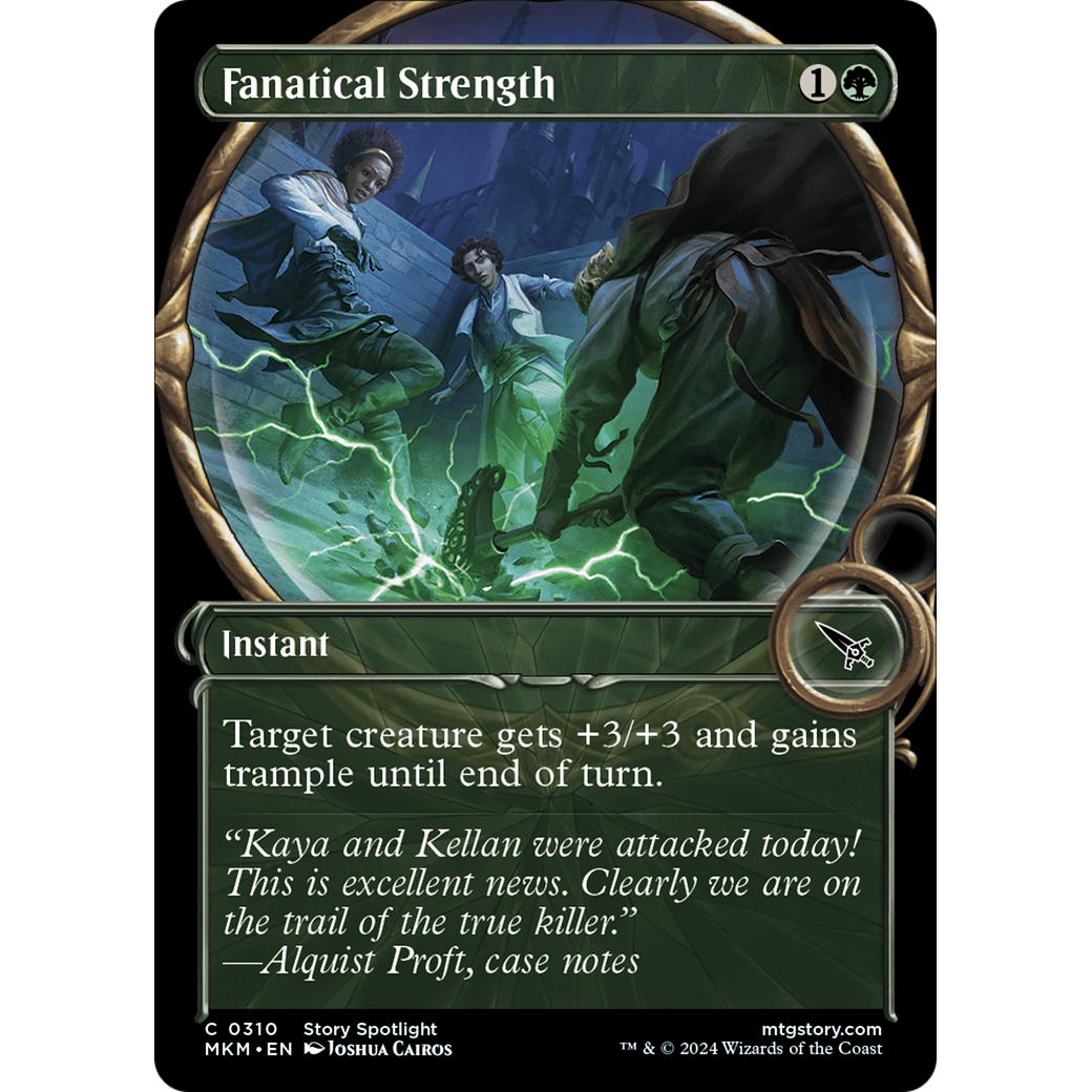 Fanatical Strength (MKM-310) - Murders at Karlov Manor: (Showcase) Foil