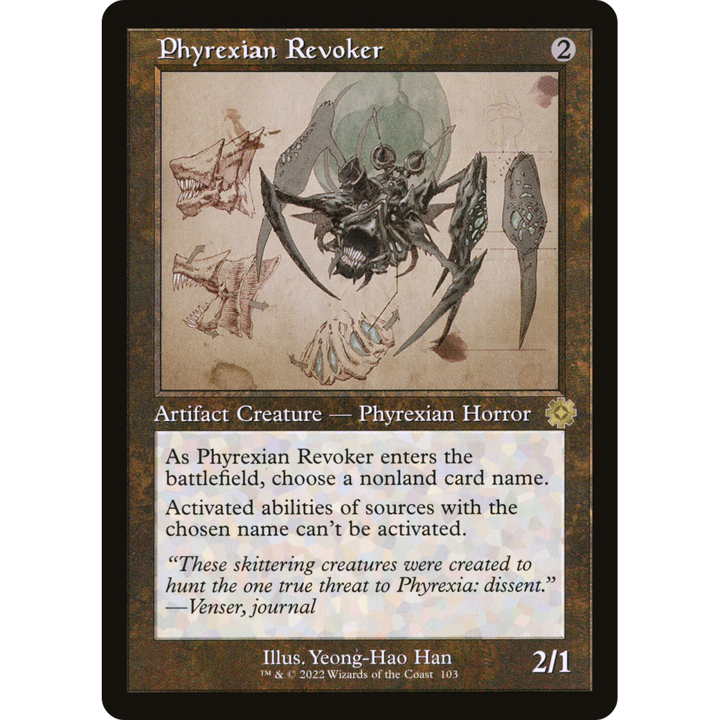 Phyrexian Revoker (Schematic) (BRR-103) - The Brothers' War Retro Artifacts