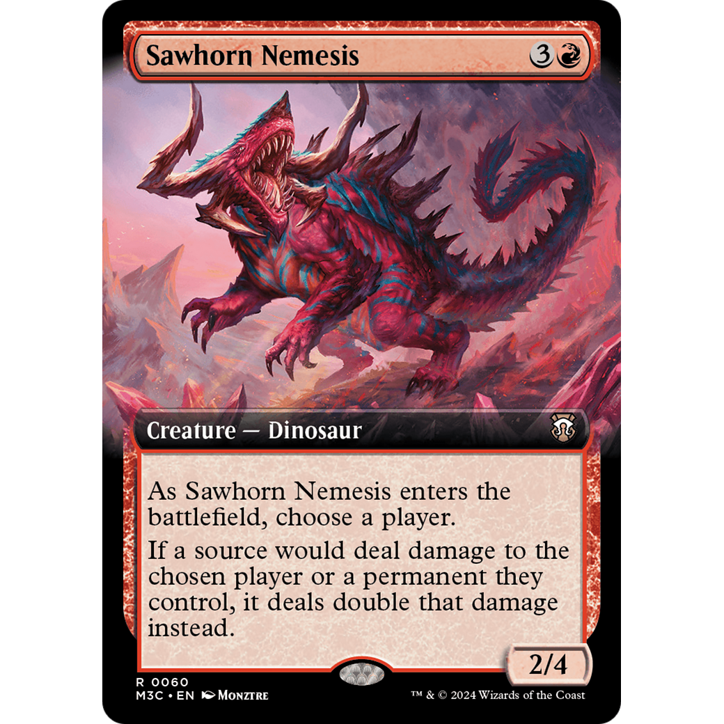 Sawhorn Nemesis (M3C-060) - Modern Horizons 3 Commander: (Extended Art)
