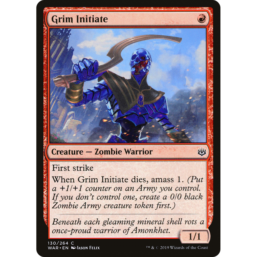 Grim Initiate (WAR-130) - War of the Spark