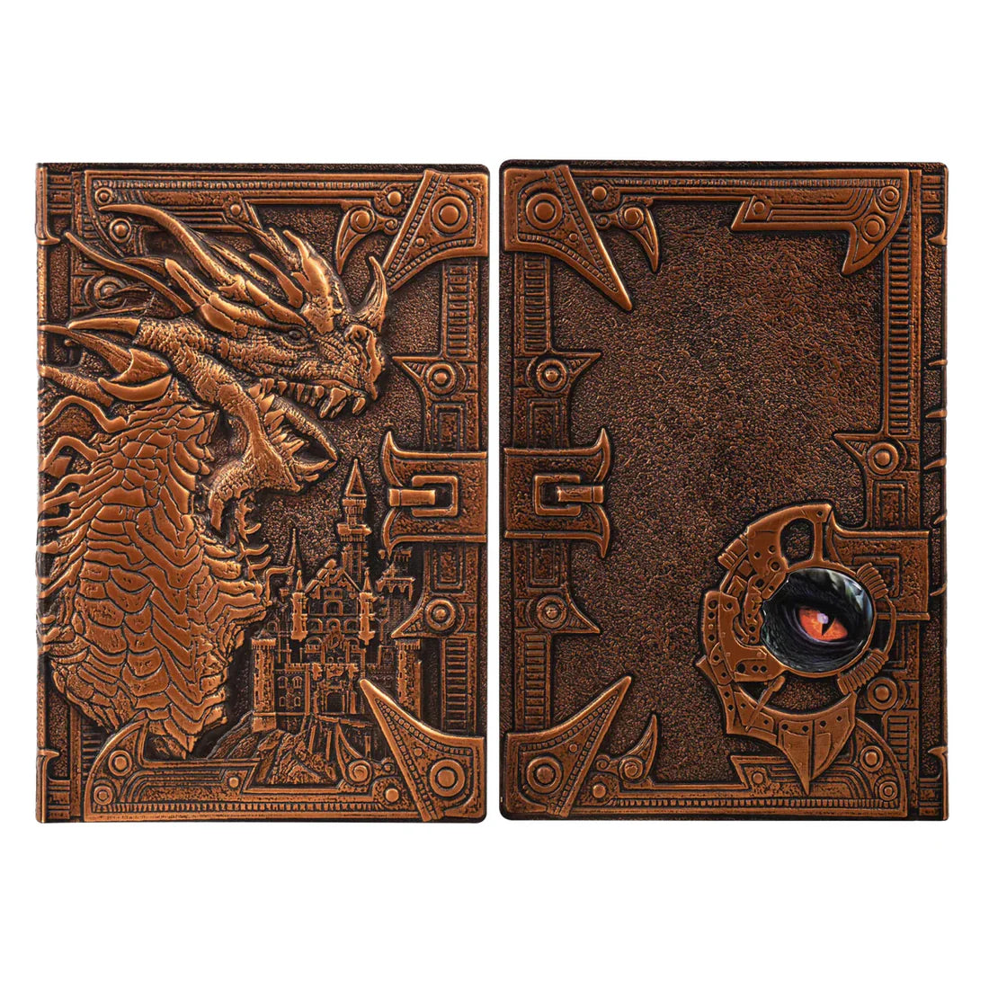 3D Faux-Leather Notebook / Journal: Bronze Dragon