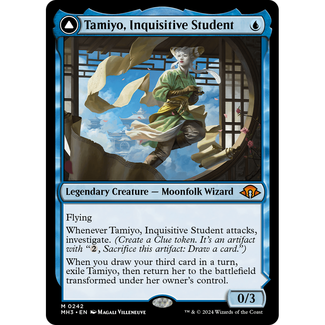 Tamiyo, Inquisitive Student // Tamiyo, Seasoned Scholar (MH3-242) - Modern Horizons 3 Foil