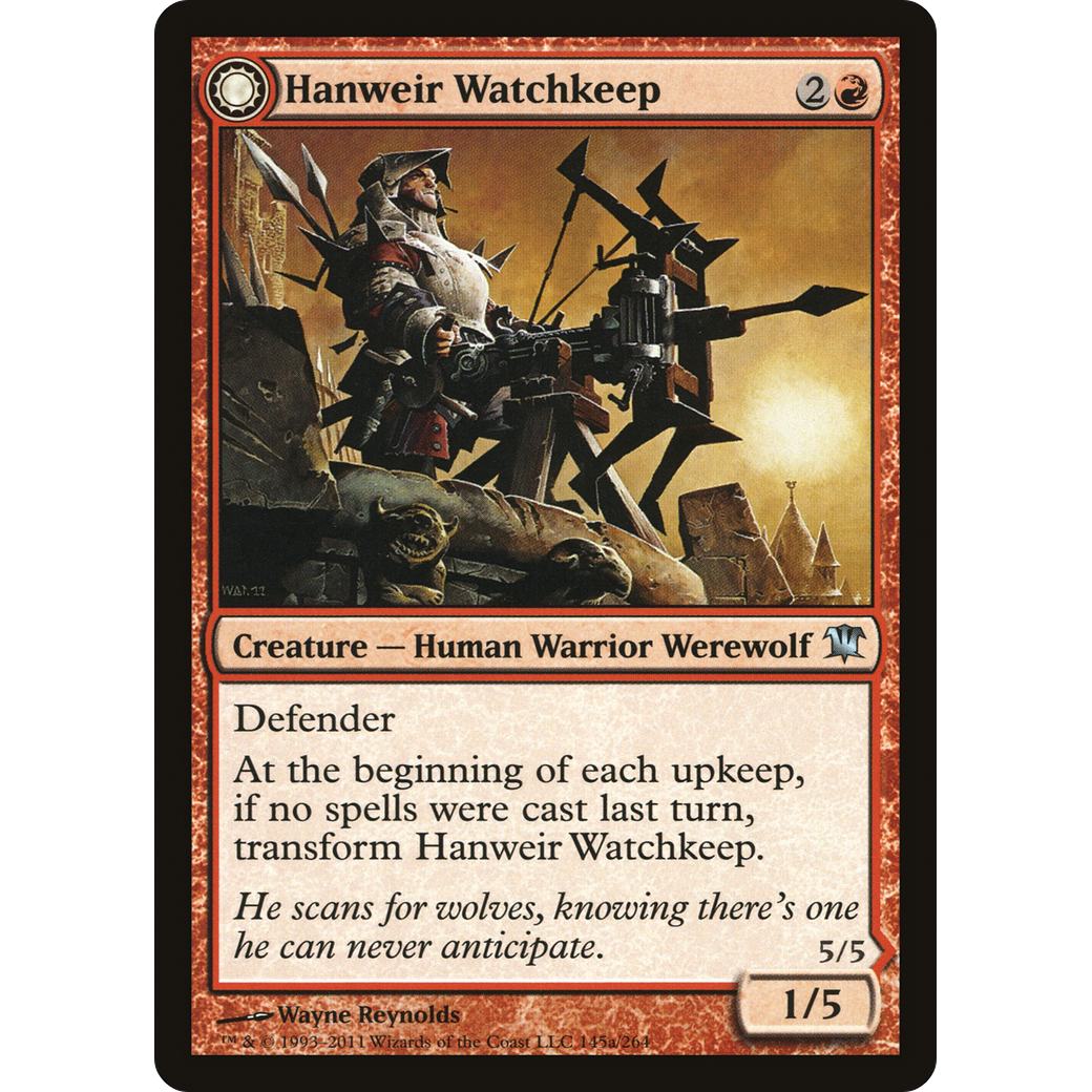 Hanweir Watchkeep (ISD-145) - Innistrad: (Double Faced Transform)