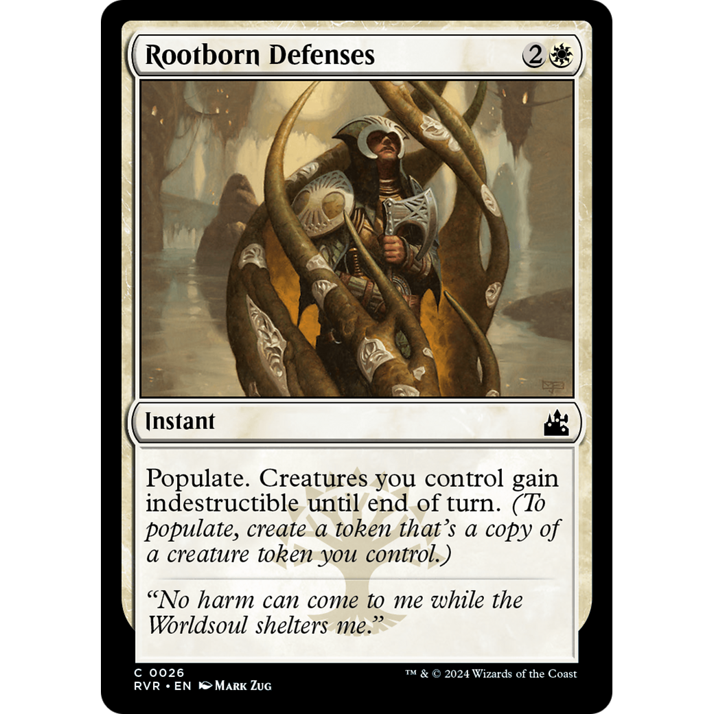 Rootborn Defenses (RVR-026) - Ravnica Remastered Foil