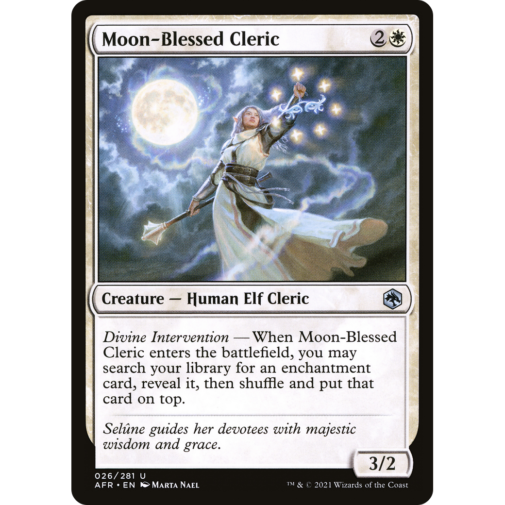 Moon-Blessed Cleric (AFR-026) - Adventures in the Forgotten Realms