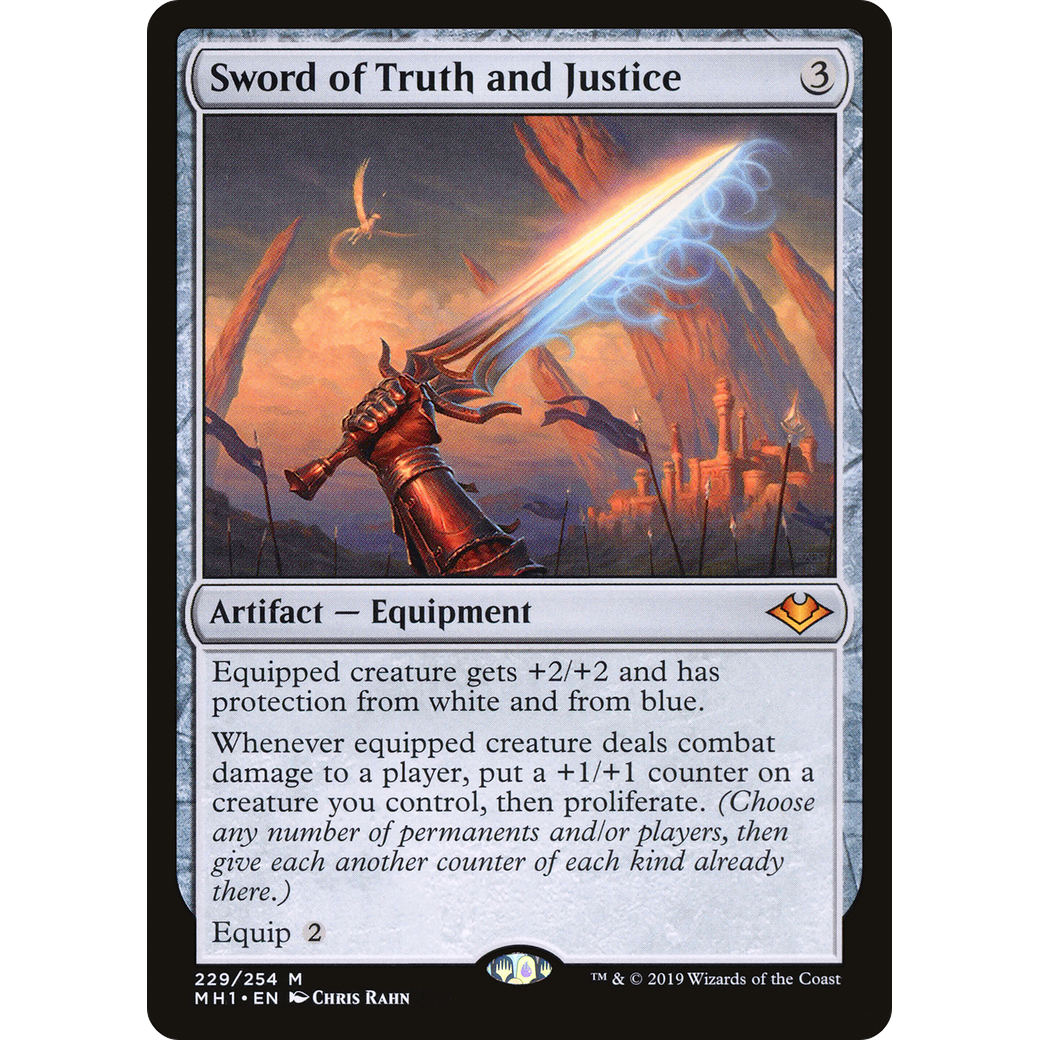 Sword of Truth and Justice (MH1-229) - Modern Horizons Foil