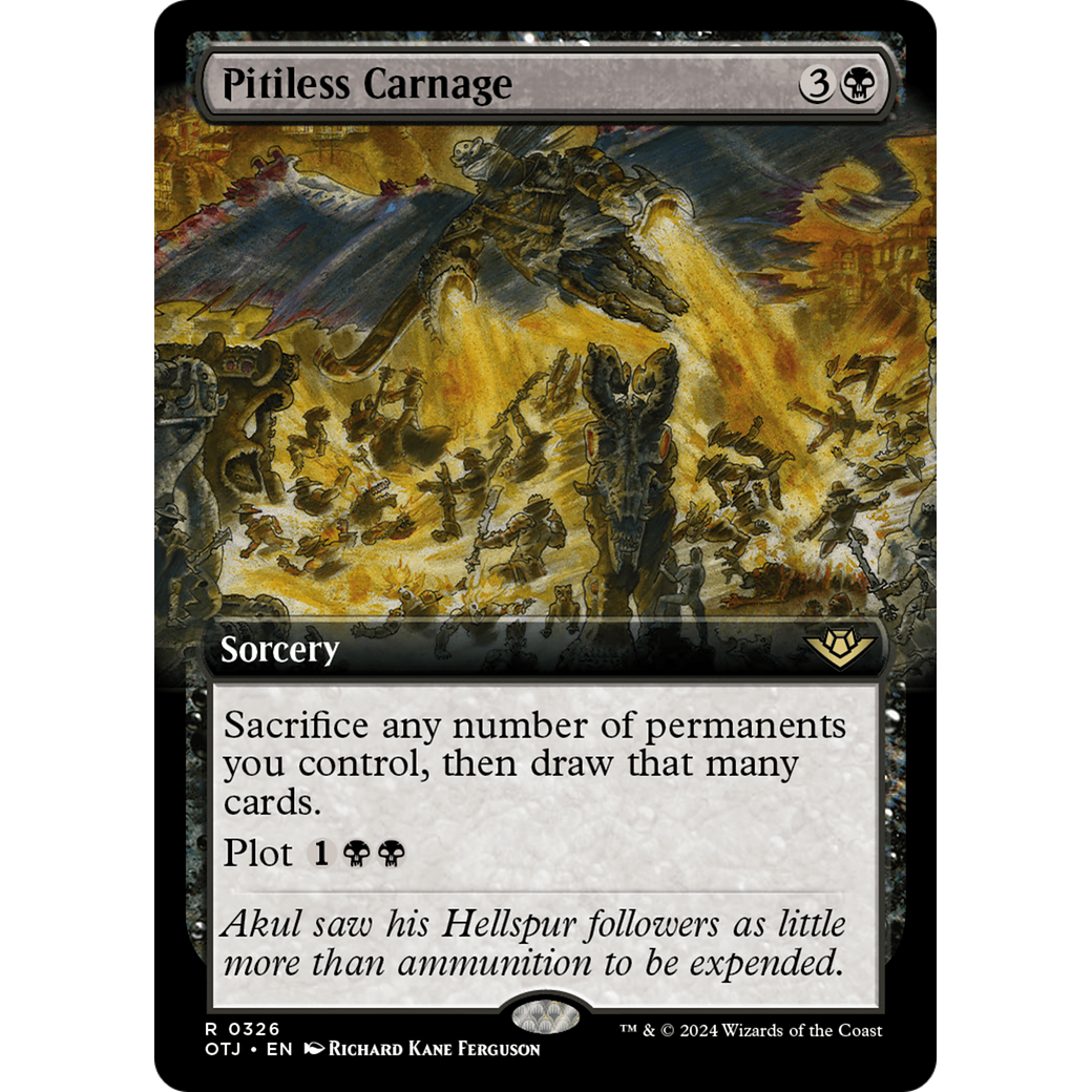 Pitiless Carnage (OTJ-326) - Outlaws of Thunder Junction: (Extended Art)