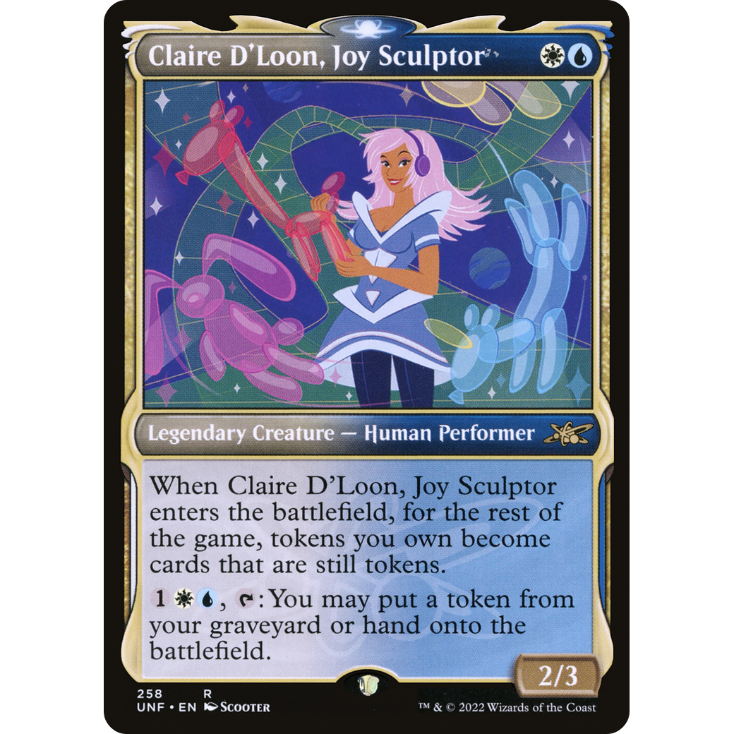 Claire D'Loon, Joy Sculptor (Showcase) (UNF-258) - Unfinity: (Showcase)