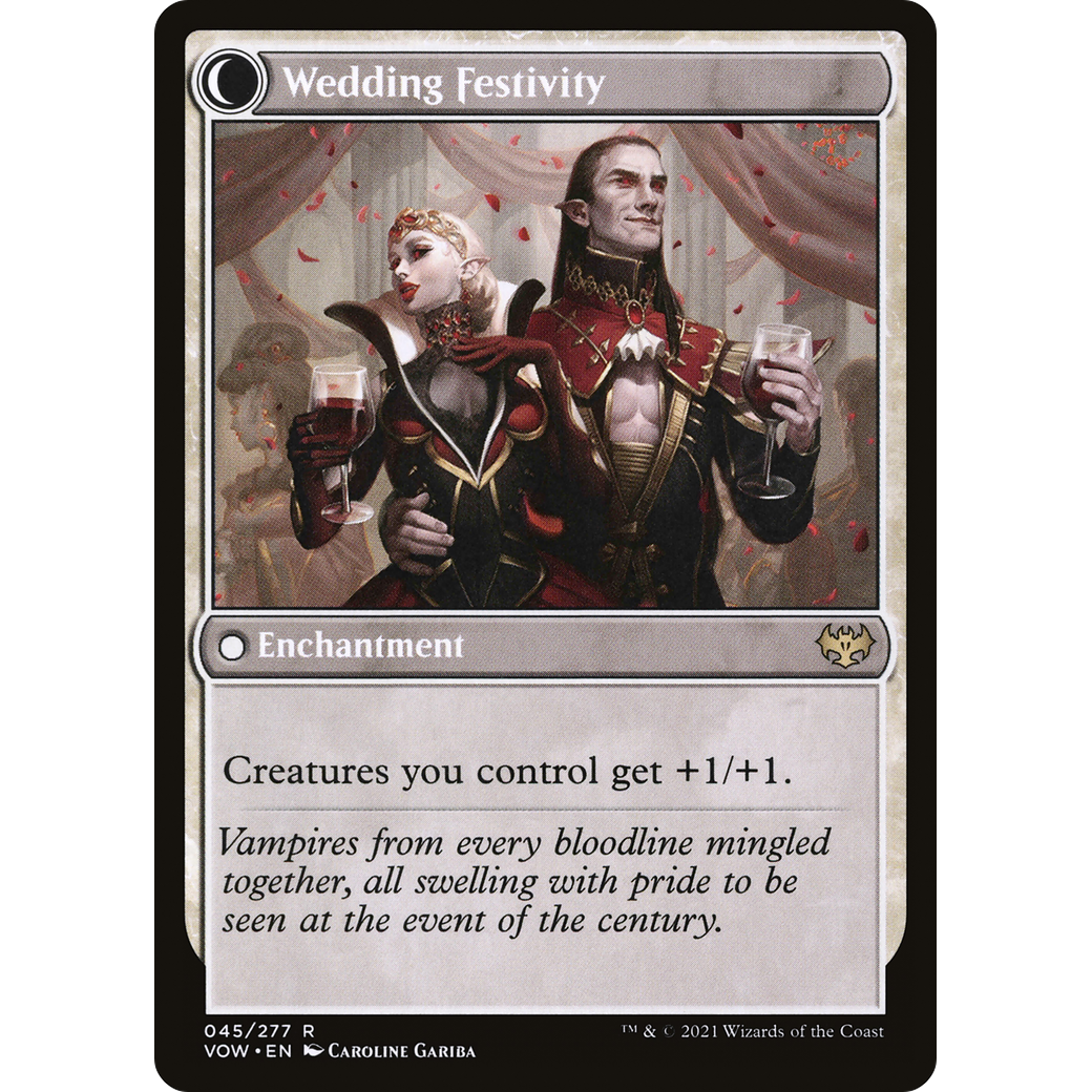 Wedding Announcement (VOW-045) - Innistrad: Crimson Vow: (Double Faced Transform) Foil