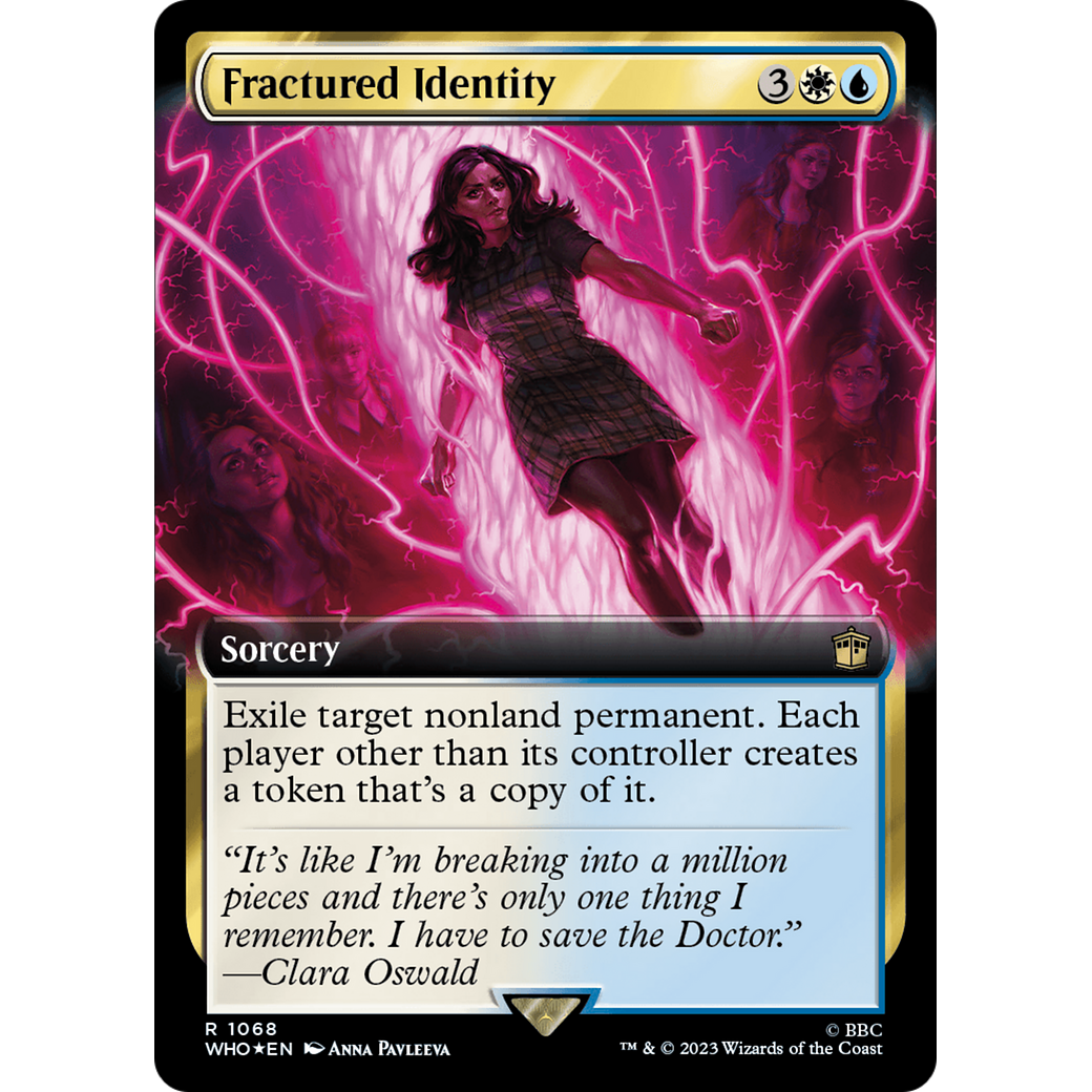 Fractured Identity (Extended Art) (Surge Foil) (WHO-1068) - Doctor Who: (Extended Art) Foil