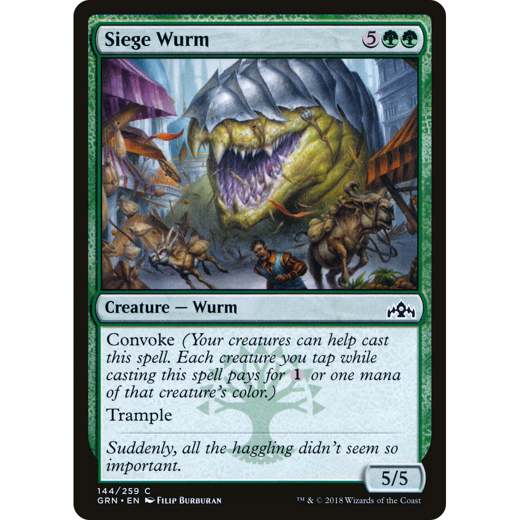 Siege Wurm (GRN-144) - Guilds of Ravnica