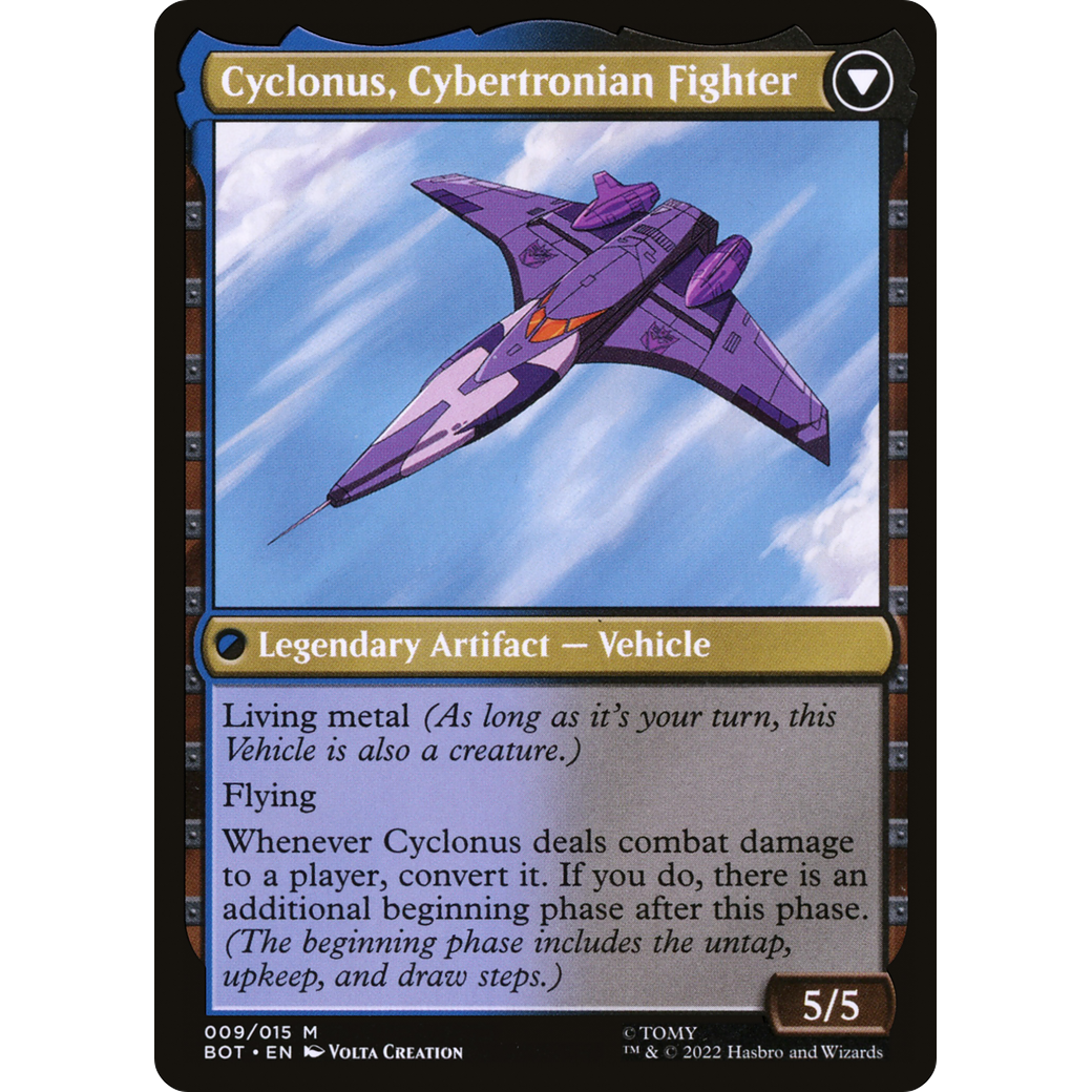 Cyclonus, the Saboteur (BOT-009) - Transformers: (convertdfc) Foil