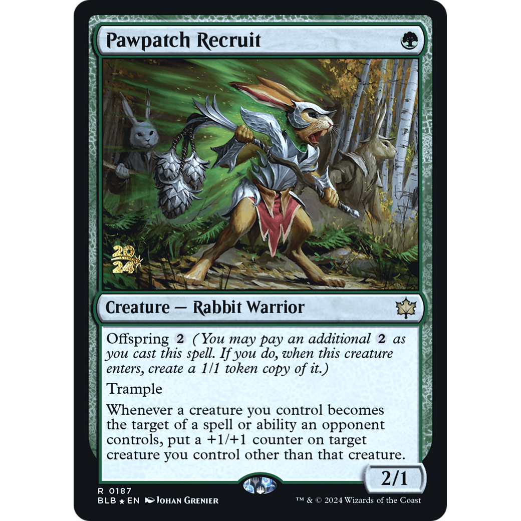 Pawpatch Recruit (PRE-187S) - Bloomburrow Promos Foil