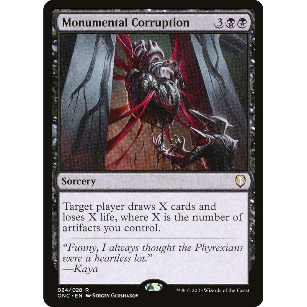 Monumental Corruption (ONC-024) - Phyrexia: All Will Be One Commander