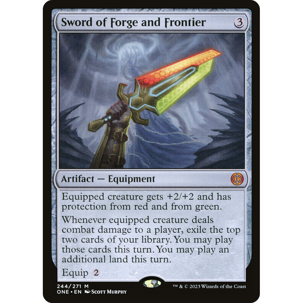 Sword of Forge and Frontier (ONE-244) - Phyrexia: All Will Be One Foil
