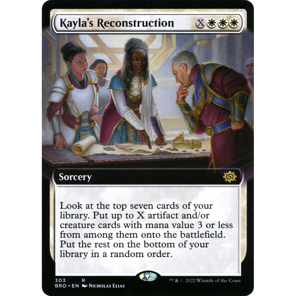 Kayla's Reconstruction (Extended Art) (BRO-303) - The Brothers' War: (Extended Art)