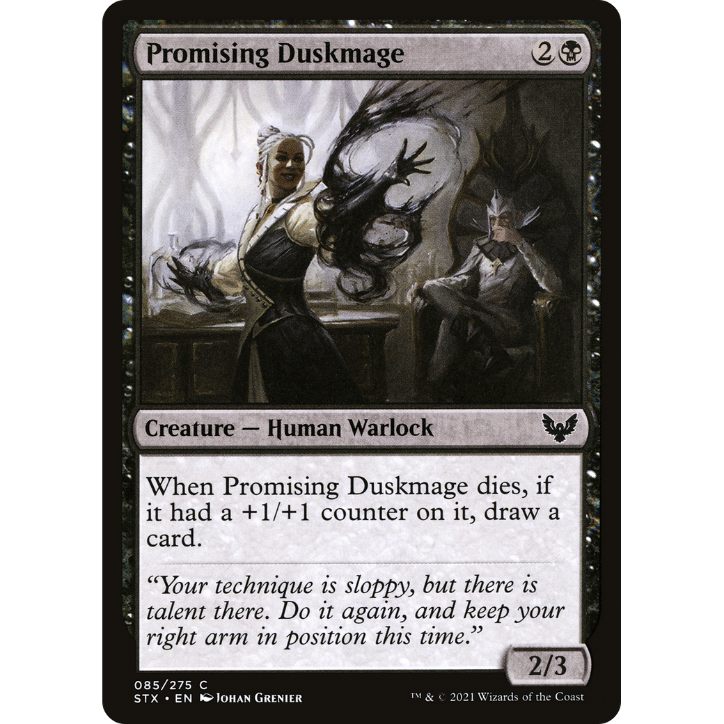 Promising Duskmage (STX-085) - Strixhaven: School of Mages Foil