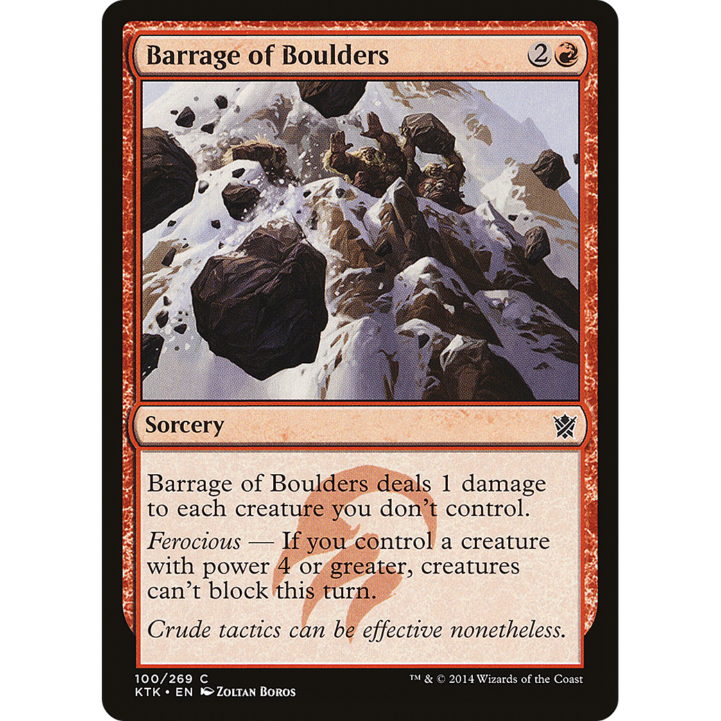 Barrage of Boulders (KTK-100) - Khans of Tarkir