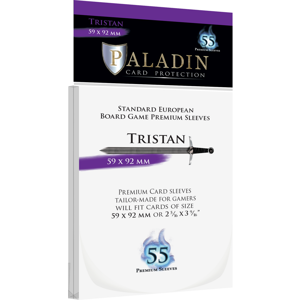 Paladin Card Protectors - Clear Gloss Regular Size: Baldur – 58x108mm