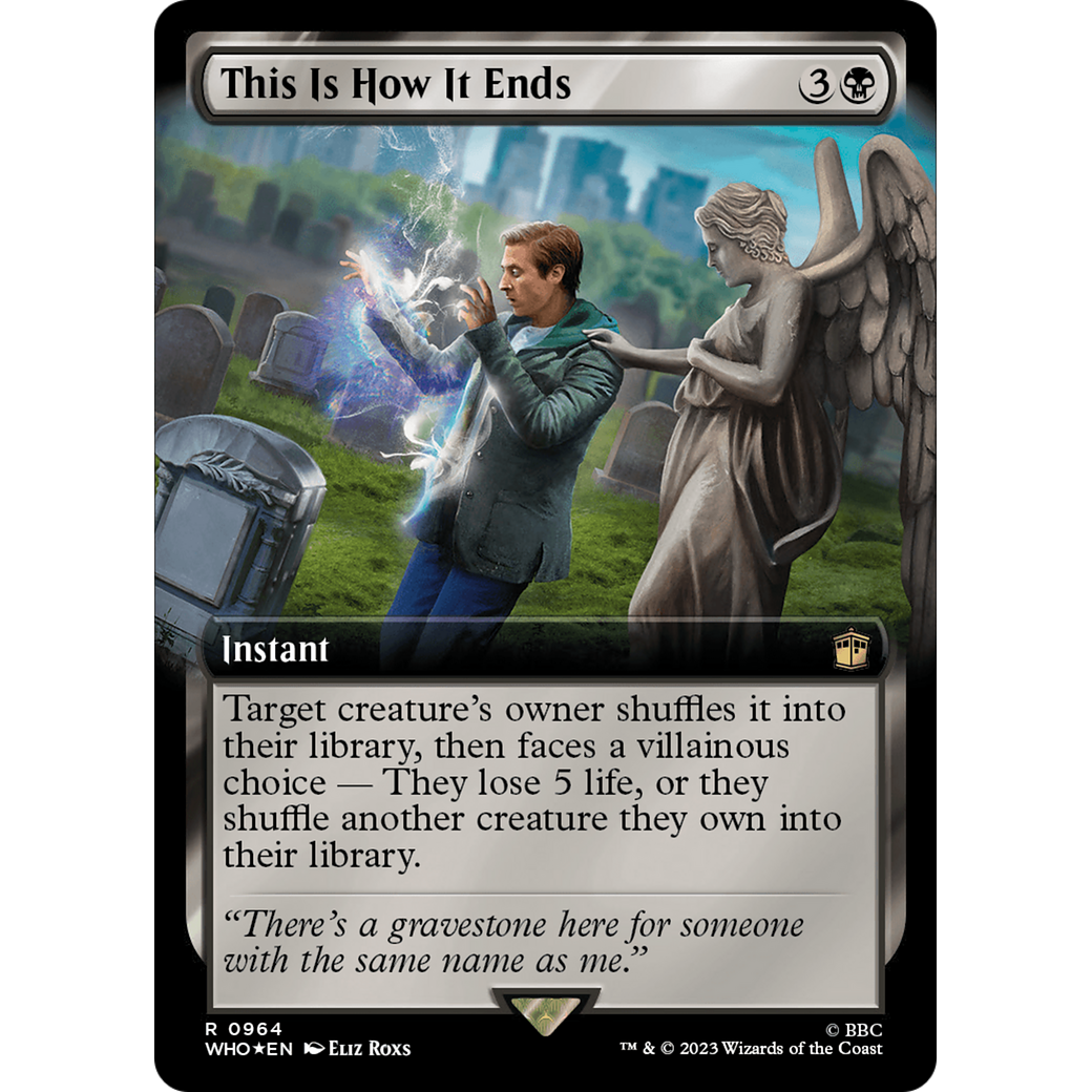 This Is How It Ends (Extended Art) (Surge Foil) (WHO-964) - Doctor Who: (Extended Art) Foil