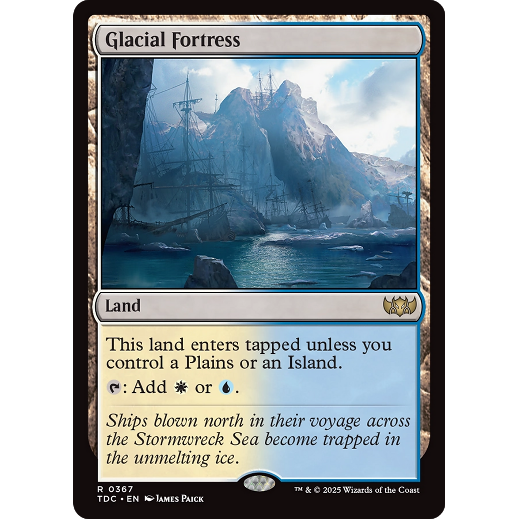 Glacial Fortress (TDC-367) - Commander: Tarkir: Dragonstorm