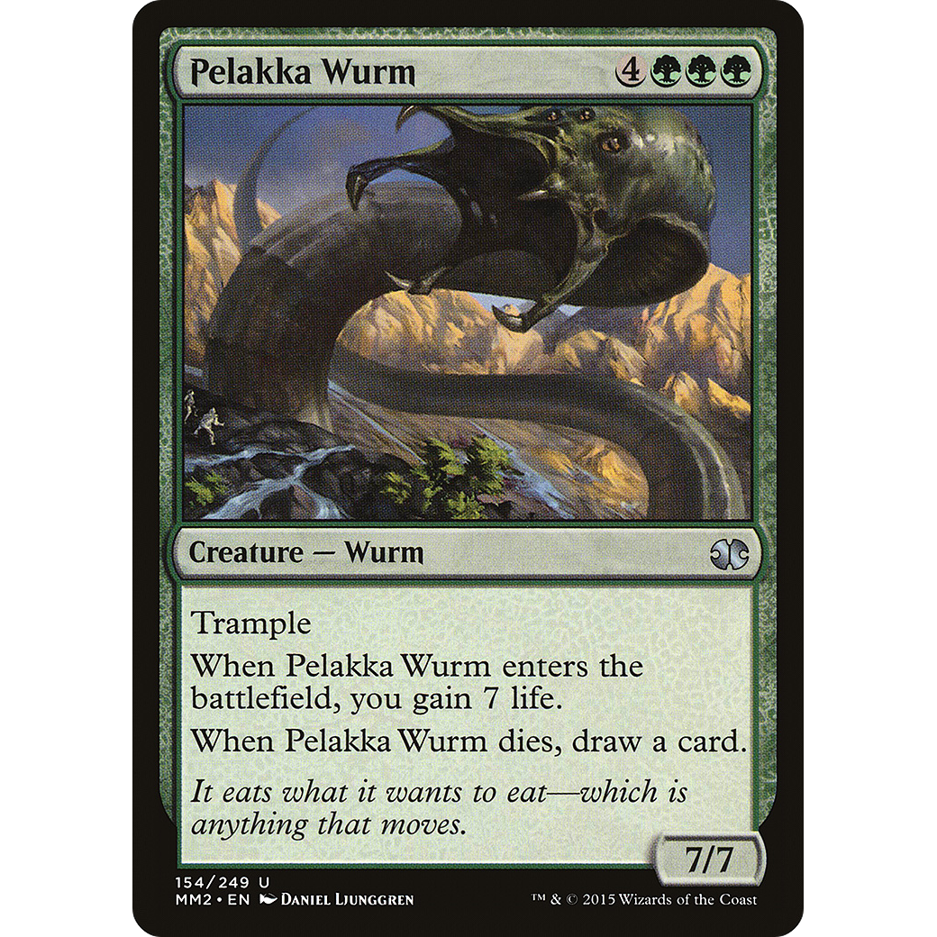 Pelakka Wurm (MM2-154) - Modern Masters 2015 Foil