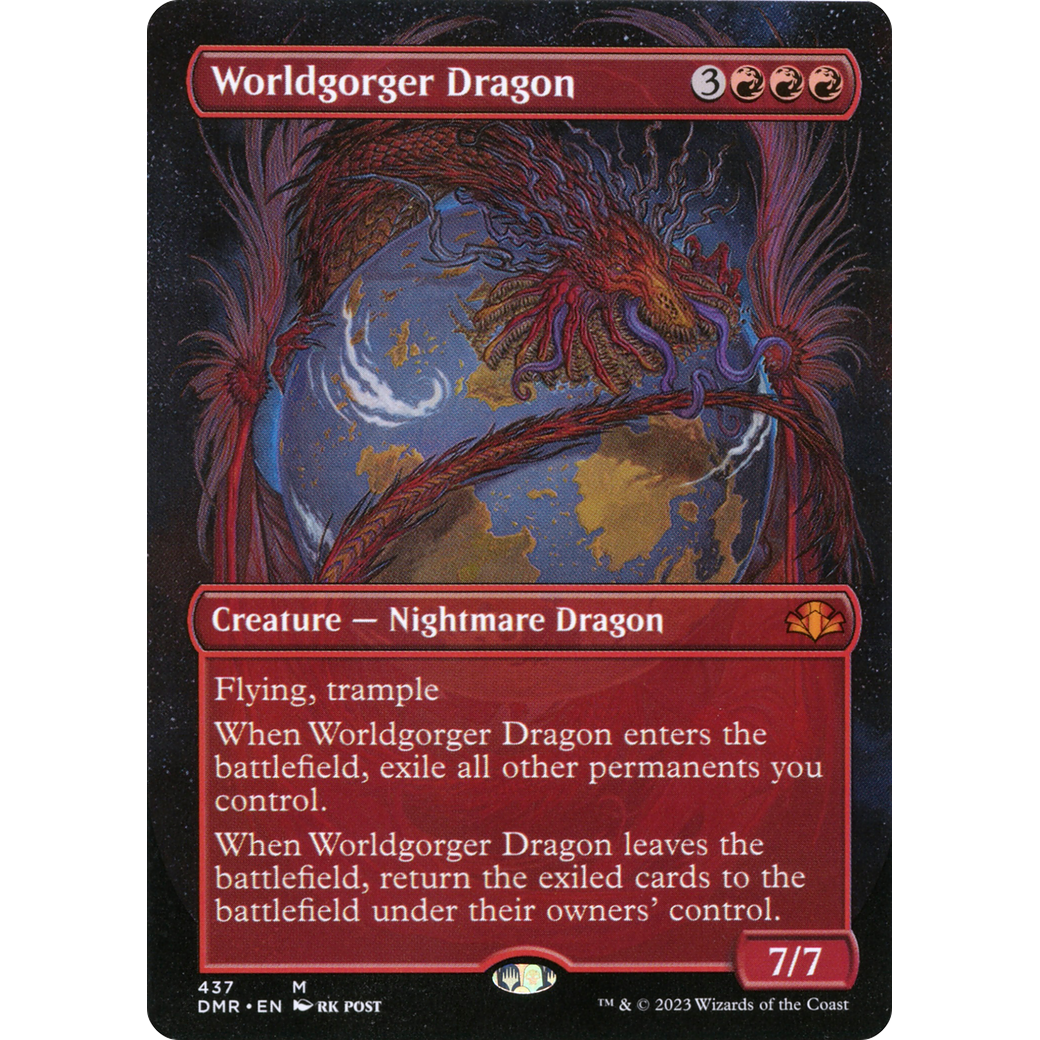 Worldgorger Dragon (Borderless) (DMR-437) - Dominaria Remastered (Borderless)