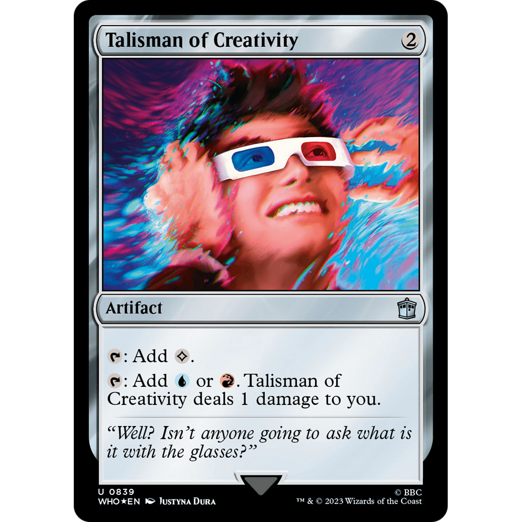 Talisman of Creativity (Surge Foil) (WHO-839) - Doctor Who Foil