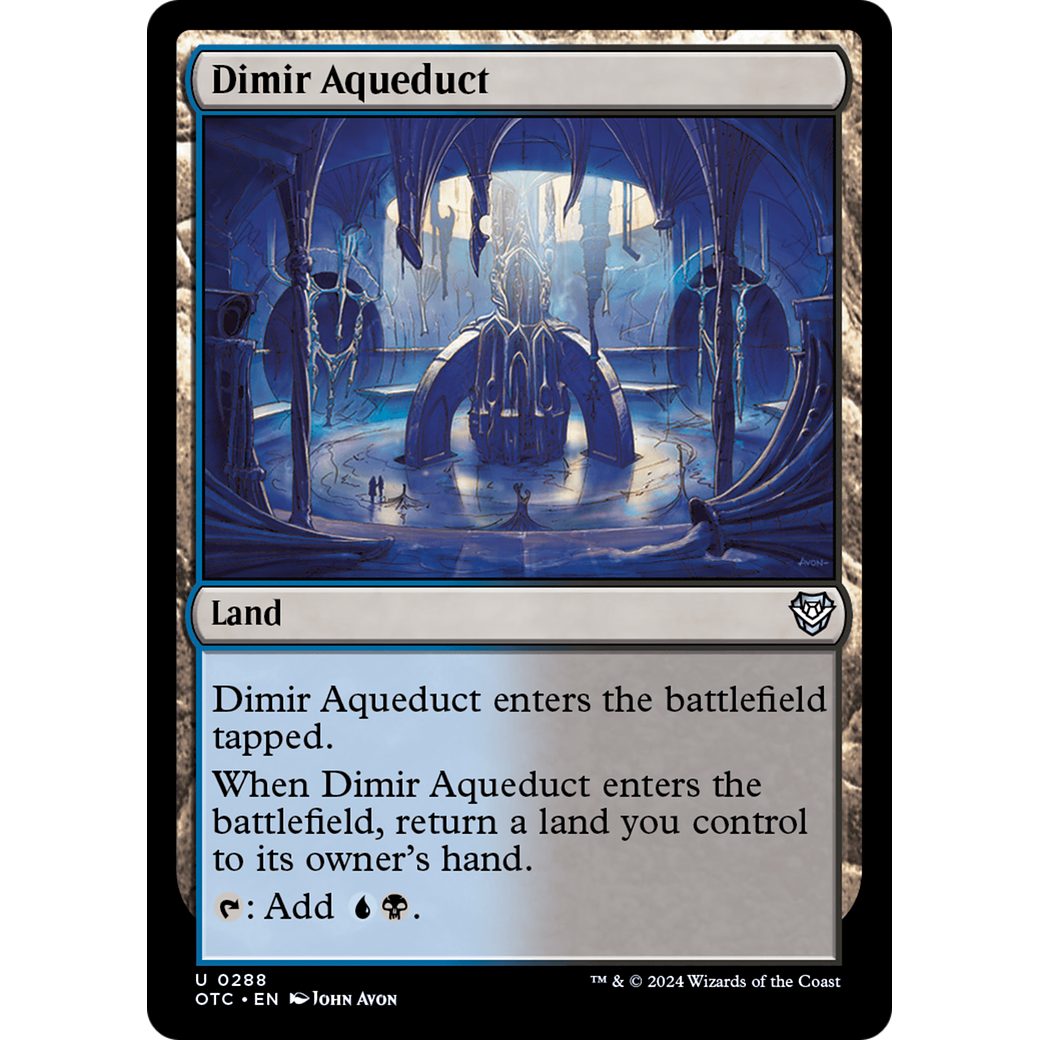 Dimir Aqueduct (OTC-288) - Outlaws of Thunder Junction Commander