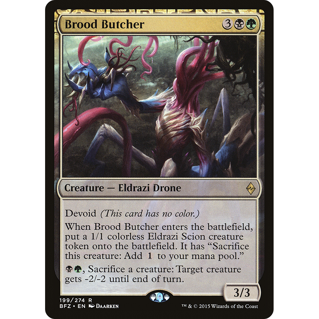 Brood Butcher (BFZ-199) - Battle for Zendikar: (devoid) Foil