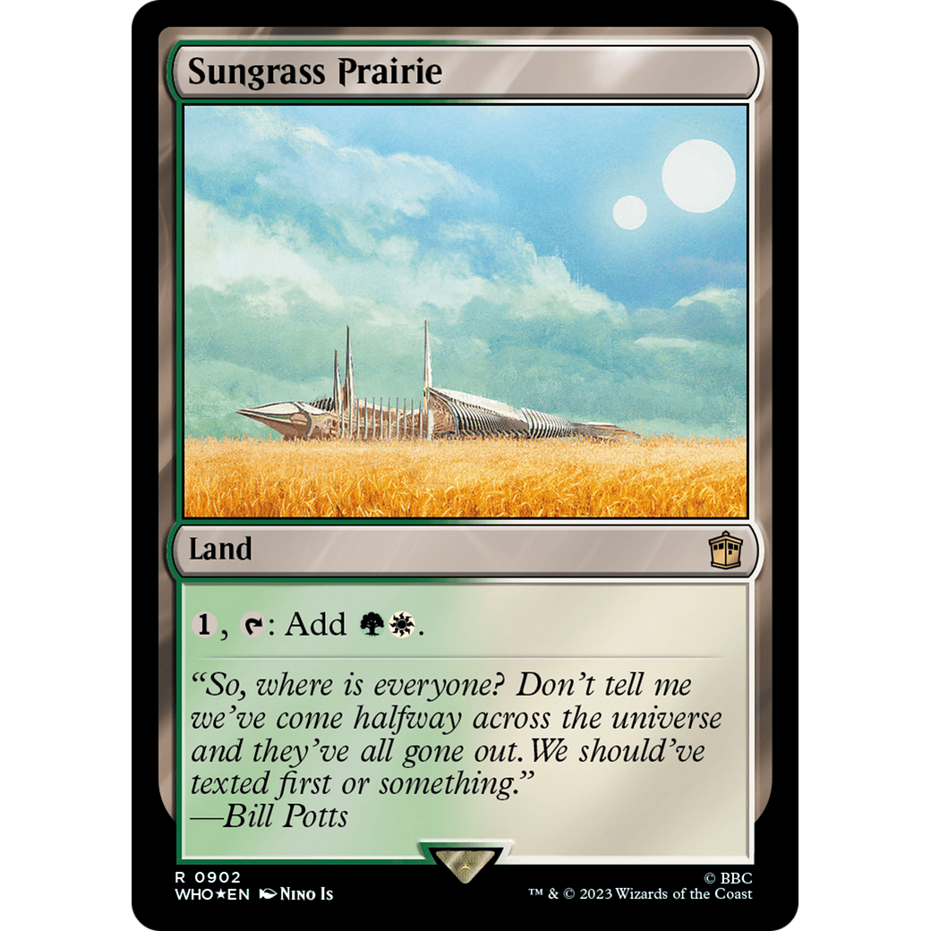 Sungrass Prairie (Surge Foil) (WHO-902) - Doctor Who Foil