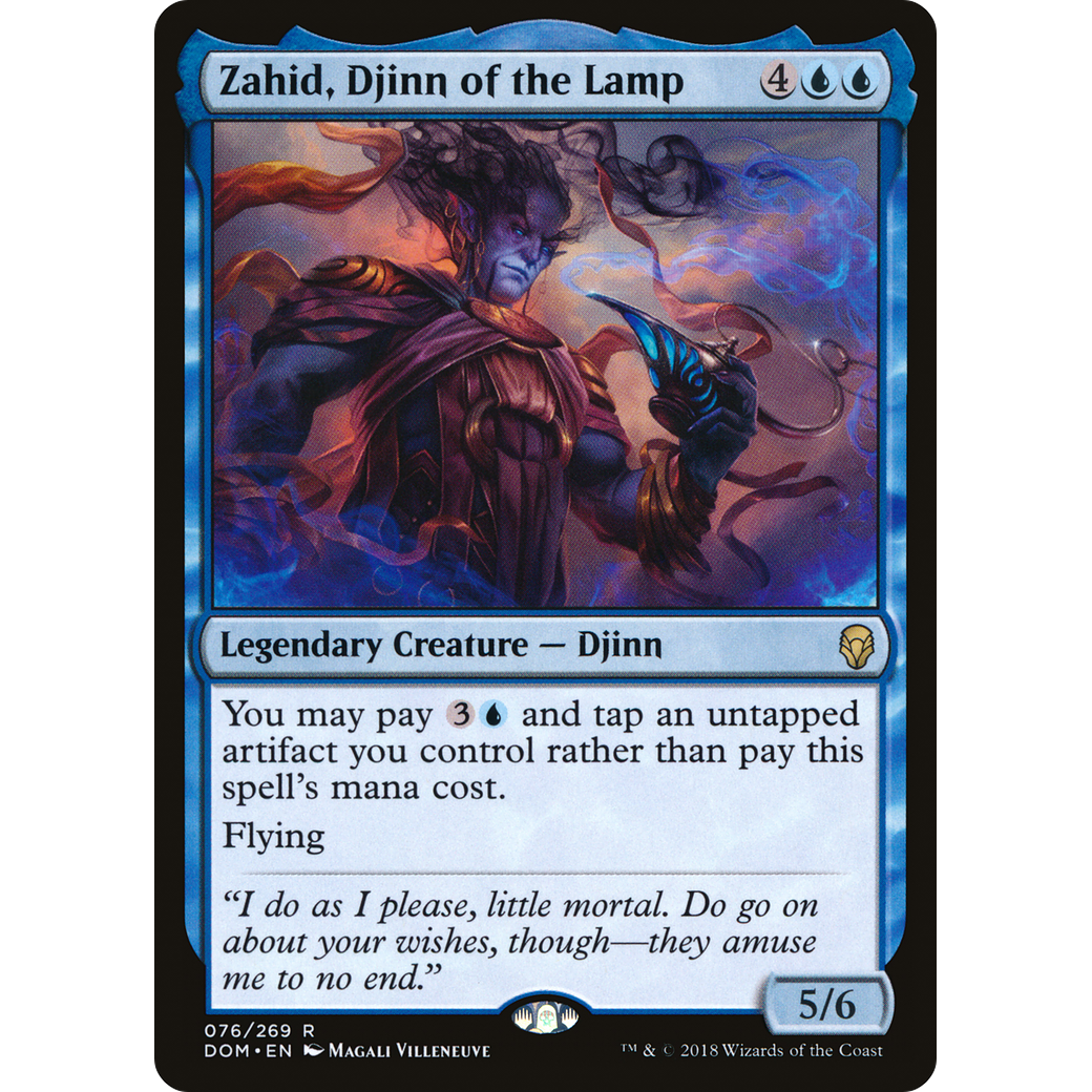 Zahid, Djinn of the Lamp (DOM-076) - Dominaria Foil