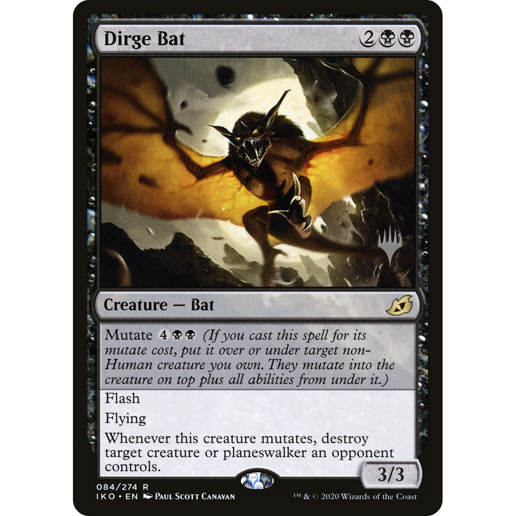 Dirge Bat (PPIKO-084) - Ikoria: Lair of Behemoths Promos Foil