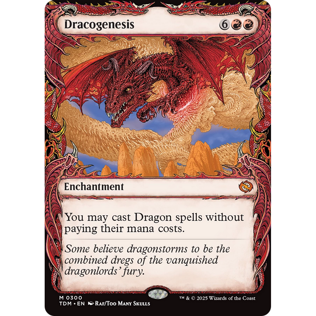 Dracogenesis (TDM-300) - Tarkir: Dragonstorm: (Showcase, enchantment)
