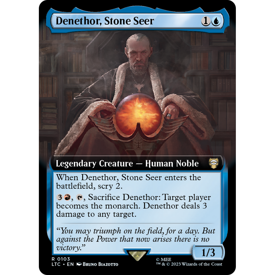 Denethor, Stone Seer (LTC-103) - Tales of Middle-earth Commander: (Extended Art)