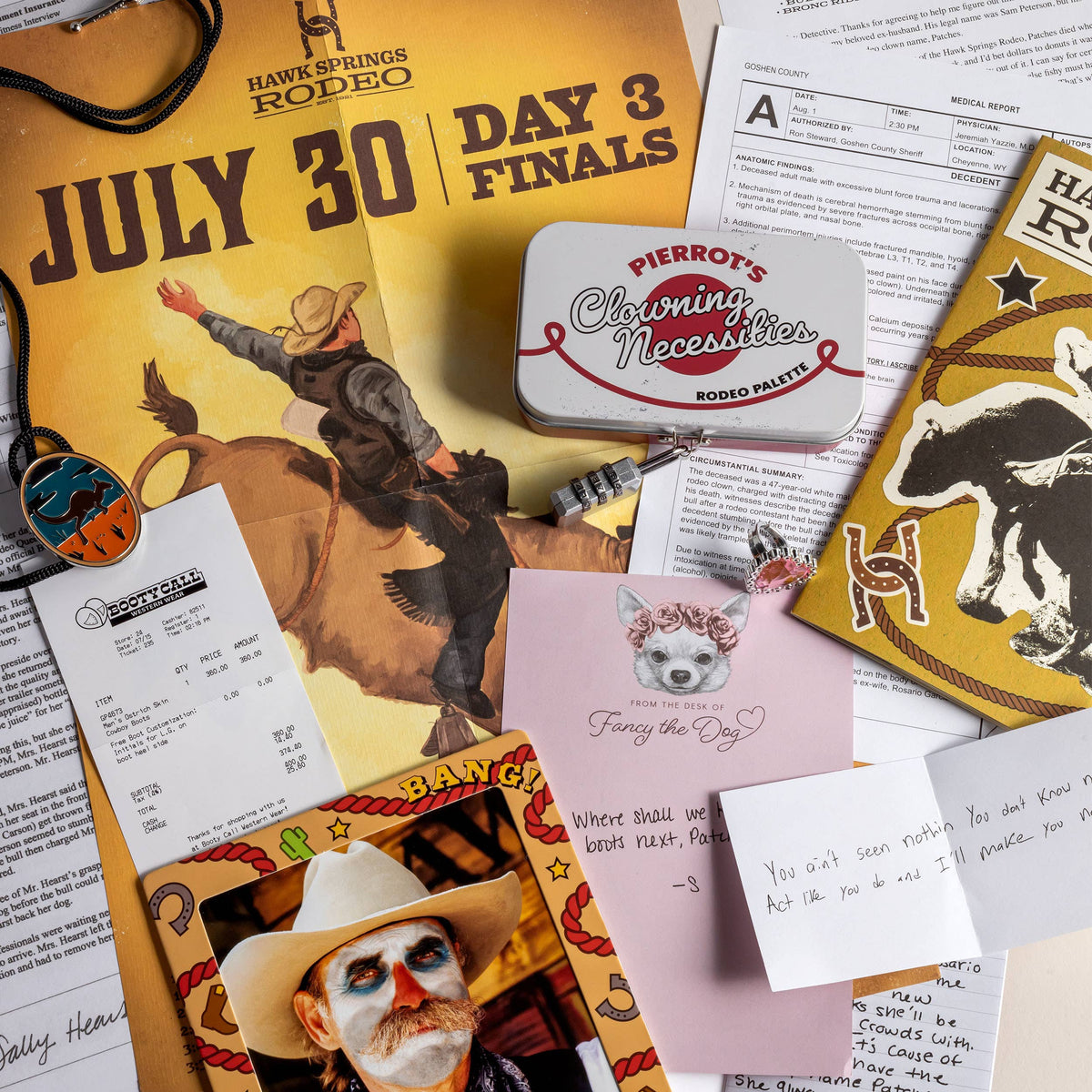 Hunt A Killer: R.I.P. at the Rodeo, Murder Mystery Game