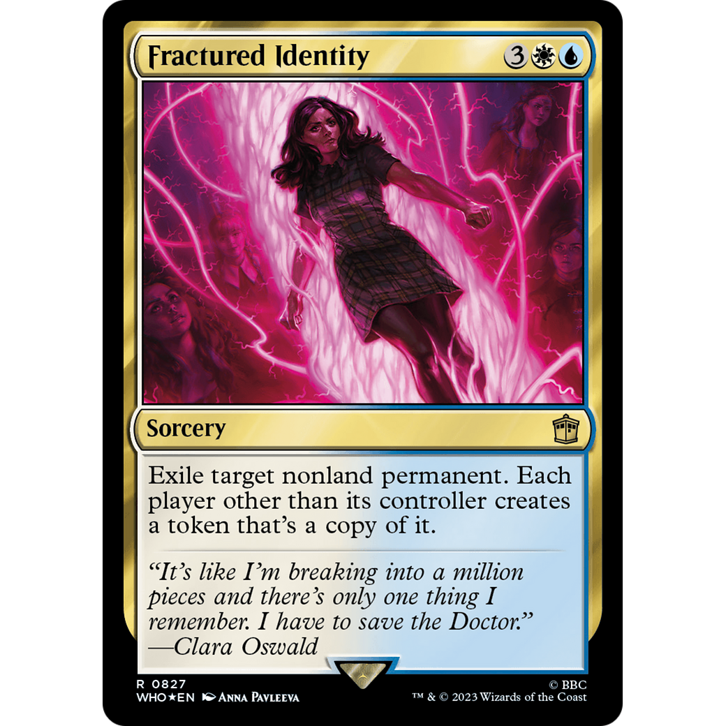 Fractured Identity (Surge Foil) (WHO-827) - Doctor Who Foil