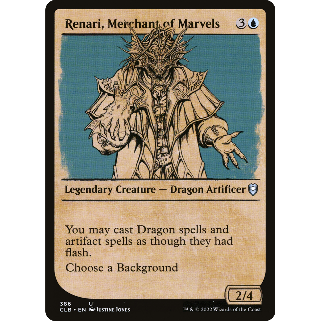 Renari, Merchant of Marvels (CLB-386) - Commander Legends: Battle for Baldur's Gate: (Showcase)