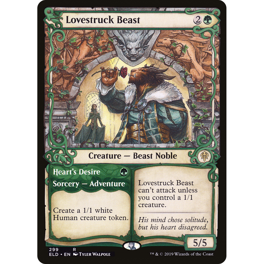 Lovestruck Beast (Showcase) (ELD-299) - Throne of Eldraine: (Showcase)