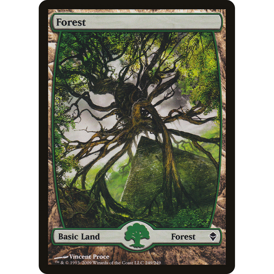 Forest (249) - Full Art (ZEN-249) - Zendikar Foil