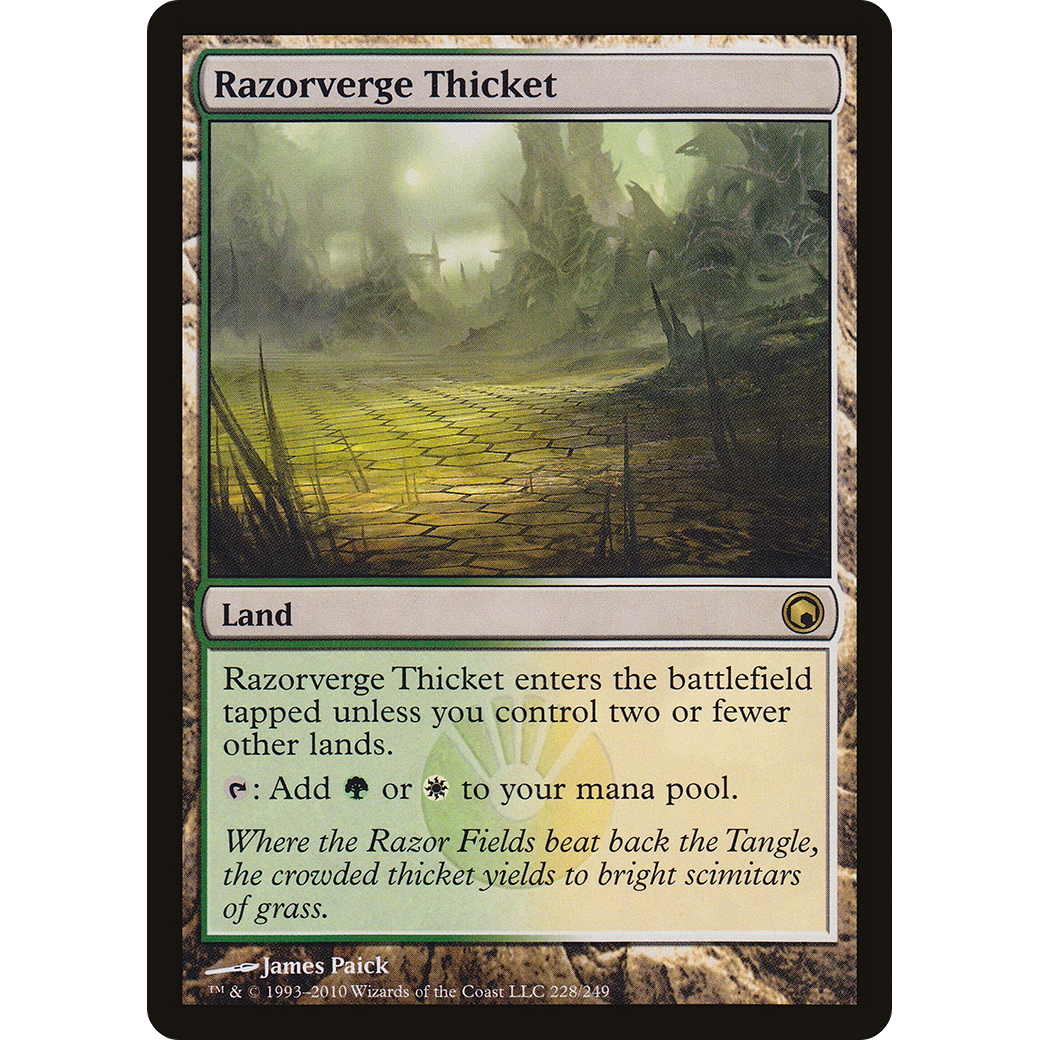 Razorverge Thicket (SOM-228) - Scars of Mirrodin Foil