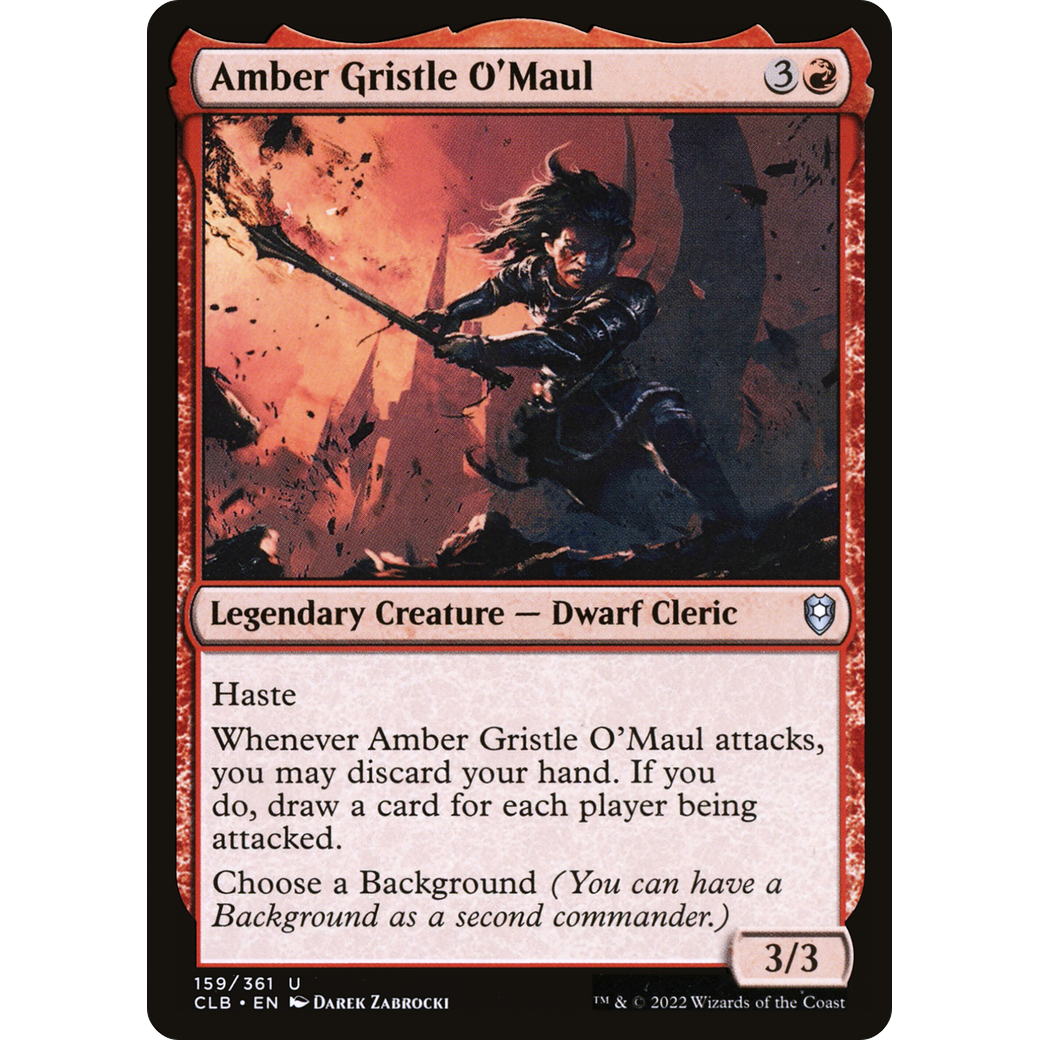 Amber Gristle O'Maul (CLB-159) - Commander Legends: Battle for Baldur's Gate