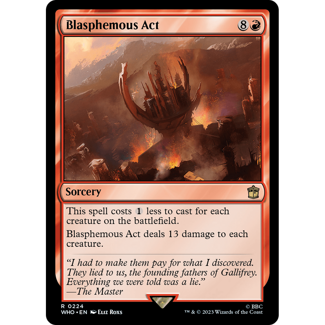 Blasphemous Act (WHO-224) - Doctor Who