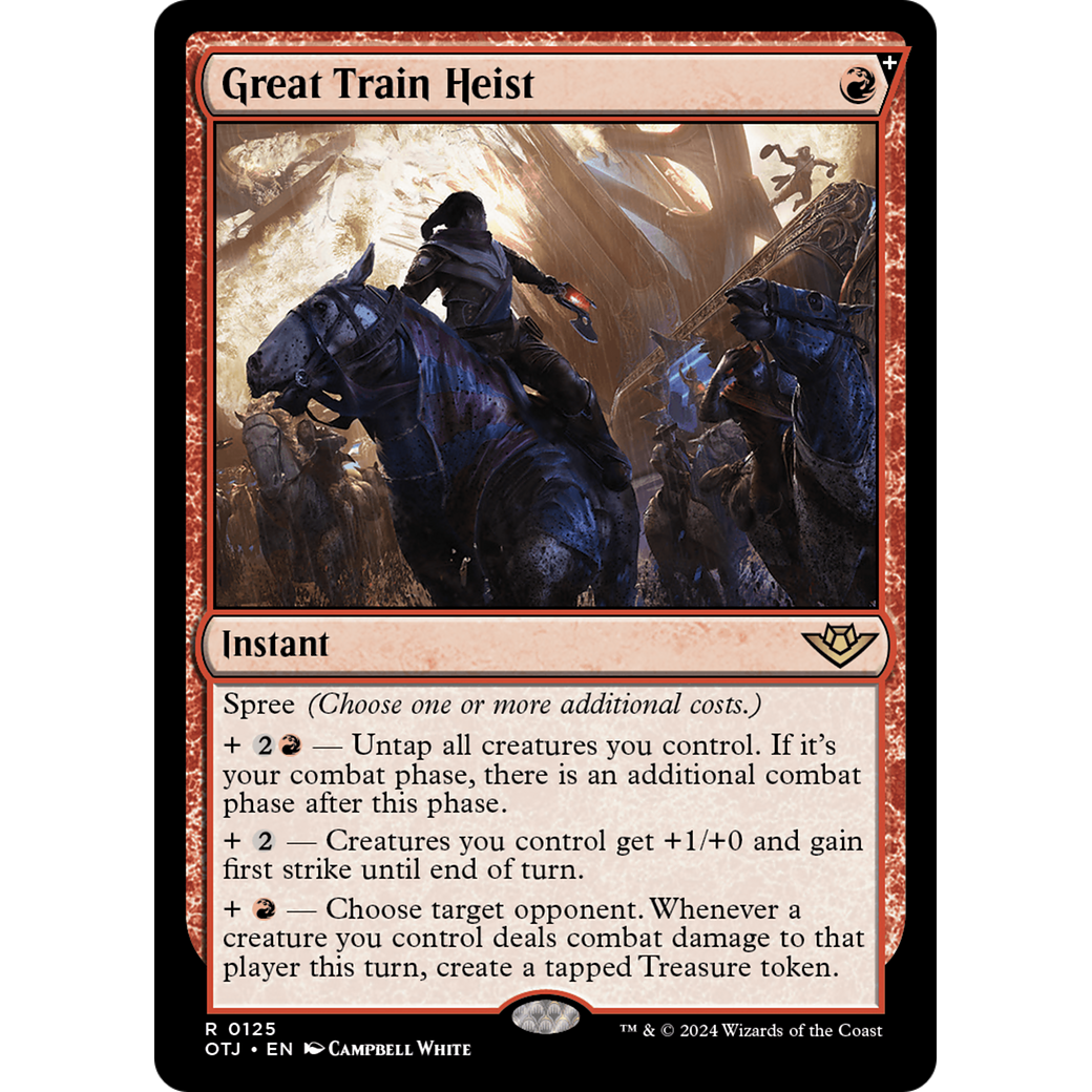Great Train Heist (OTJ-125) - Outlaws of Thunder Junction: (spree) Foil
