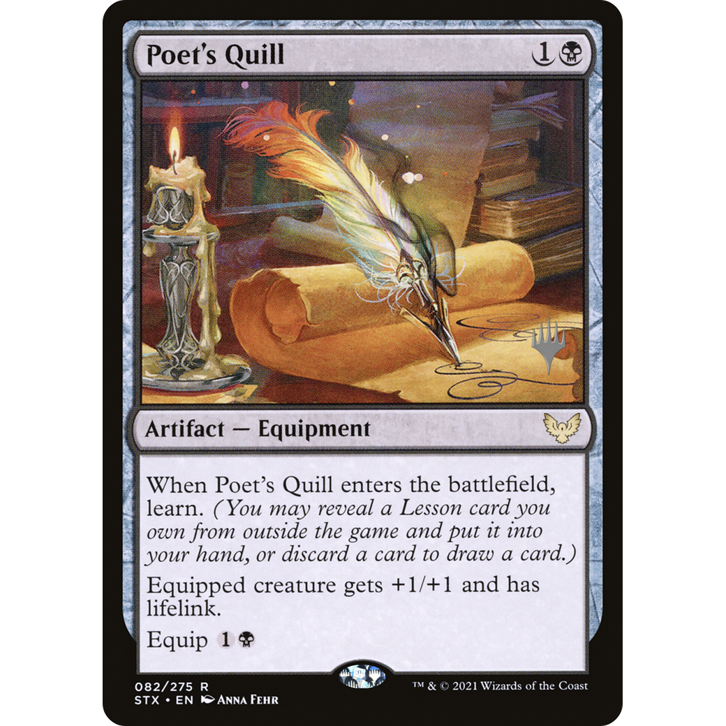 Poet's Quill (PPSTX-082) - Strixhaven: School of Mages Promos Foil